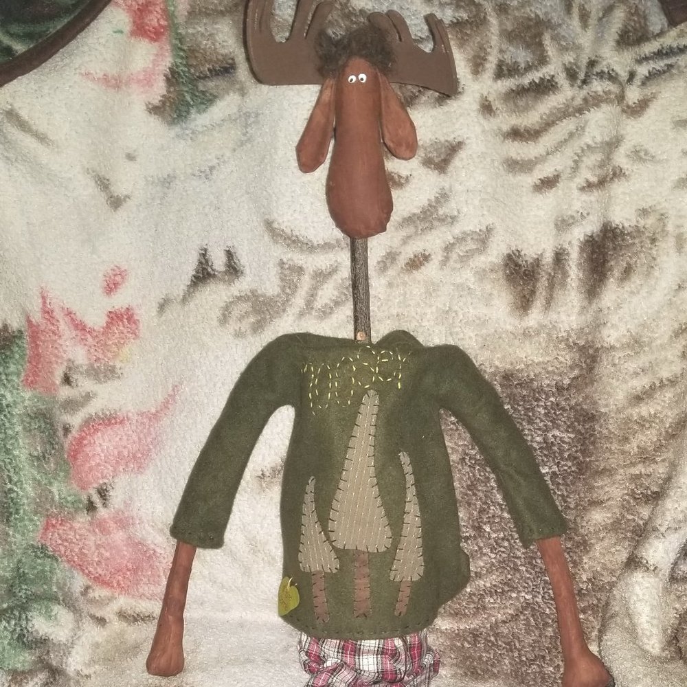 MOOSEY Handcrafted home decor character in clothes